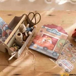 Kép 3/4 - Little Dutch újra használható matricás füzet - Jim és barátai