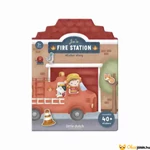 Kép 1/4 - Little Dutch újrafelhasználható matricás füzet - Jim és barátai