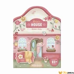 Kép 1/4 - Little Dutch újrafelhasználható matricás füzet - Rosa és barátai