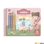 Kép 1/4 - Little Dutch varázsfüzet színesceruzával - Rosa és barátai