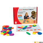 Kép 1/6 - szivárvány kavicsok junior rainbow pebbles készségfejlesztő játék óvodásoknak