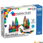Kép 1/3 - 100 db-os Magna Tiles mágneses építőjáték