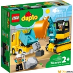 Kép 1/8 - Lego Duplo teherautó és lánctalpas markoló