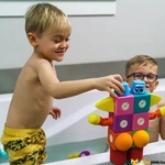 Kép 2/4 - mágneses építőkocka játék készlet fürdőkádba 3 dimenziós