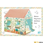 Kép 3/3 - Djeco virágos lányos sátor kerti vagy szobai játszóház