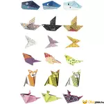 Kép 2/3 - Állatos origami papírhajtogatás 