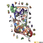 Kép 2/4 - Egyedi karácsonyi fa puzzle