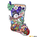 Kép 1/4 - Karácsonyi fa kirakó - mikulás csizma