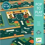 Kép 1/2 - autópálya útépítő kirakó puzzle 21 darabos kisfiúnak