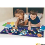 Kép 4/4 - Mozaikkép készítő pixelekkel játszó gyerekek