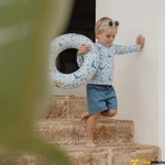 Kép 2/2 - biztonságos úszógumi 3 évesnek fiúnak kék