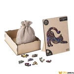 Kép 4/4 - Különleges fa kirakó macska