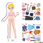 Kép 3/4 - Mágneses babaöltöztető játék - Anna