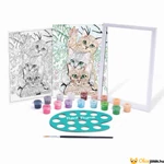 Kép 5/5 - Szám szerint festés - Cicák Paint and Frame tartalma