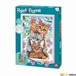 Kép 1/5 - Festés szám szerint - Cicák Paint and Frame