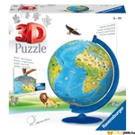 Kép 1/5 - 3D Földgömb puzzle 180 db-os - Ravensburger