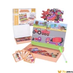 Kép 2/5 - Mágneses puzzle 2 az 1-ben tartalma