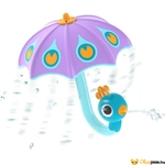 Kép 1/3 - Yookidoo Vízzel tölthető páva esernyő lila