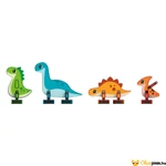 Kép 3/3 - Mágneses dínók Magnetic tiles