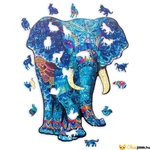 Kép 4/8 - Elefántos forma puzzle