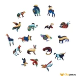 Kép 6/7 - Csillagjegyes forma puzzle elemei