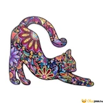 Kép 1/7 - Fa cicás forma puzzle