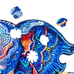 Kép 2/7 - Elefánt fejes puzzle