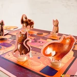 Kép 2/6 - Egy esős napon társasjáték cica bábuk