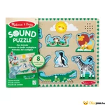 Kép 1/3 - Melissa &amp; Doug hangot adó puzzle - Állatkert