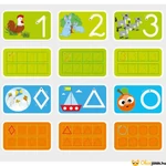 Kép 2/2 - Letörölhető feladatlapok - Ismerkedés a számokkal kártyái