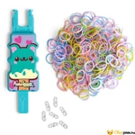 Kép 2/4 - Rainbow loom - Auto loom pasztell gumi karkötőkészítő tartalma
