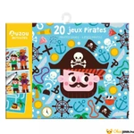 Kép 1/3 - Auzou Letörölhető fejtörő feladatkártyák - Kalózok