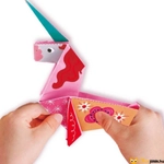 Kép 3/4 - Unikornis hajtogatás origami készlet