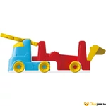 Kép 3/4 - Műanyag autószállító kamion autópályával