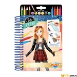 Kép 1/2 - Divattervező füzet - Trendi ruhák