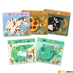 Kép 2/3 - Böngésző játék - Djeco Eduludo Obs Savana tartalma