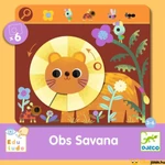 Kép 1/3 - Böngésző játék - Djeco Eduludo Obs Savana