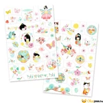 Kép 2/2 - Djeco tetováló matrica készlet tartalma