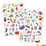 Kép 2/2 - Tetováló matrica készlet tartalma