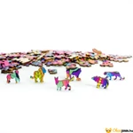 Kép 3/4 - állatos fa puzzle elemekkel kirakó