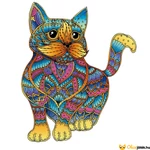 Kép 1/3 - Különleges fa puzzle - Cica