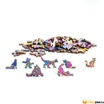 Kép 2/3 - Különleges macska forma puzzle elemei