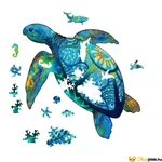 Kép 2/4 - Teknős forma puzzle