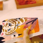 Kép 5/8 - Tigris mintás hímzőkészlet