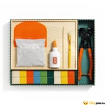 Kép 8/9 - Djeco Atelier Páva mozaik doboz tartalma