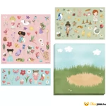 Kép 2/2 - Little Dutch Rosa és barátai matricák háttérrel