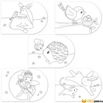 Kép 2/2 - Little Dutch őzikés kifestő