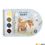 Kép 1/2 - Little Dutch kifestő könyv festékkel - Forest Friends