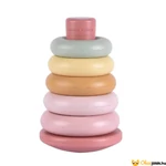 Kép 1/5 - Little Dutch műanyag montessori torony - pink