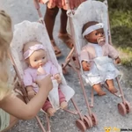 Kép 4/6 - Játék esernyő-babakocsi lányoknak